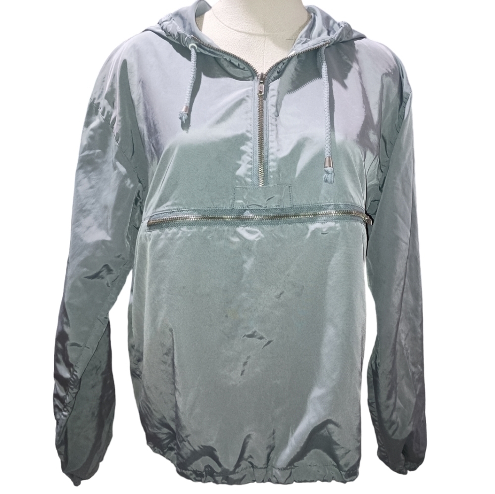 Thread & Supply Hooded 1/2 Zip Wind Breaker Jacket Size S